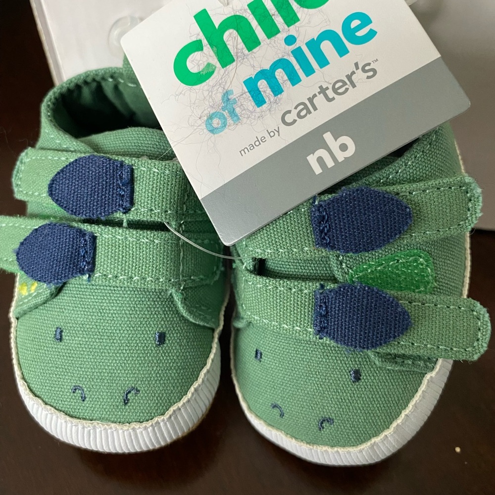 Carter's Green and Blue Baby Walker Shoes
